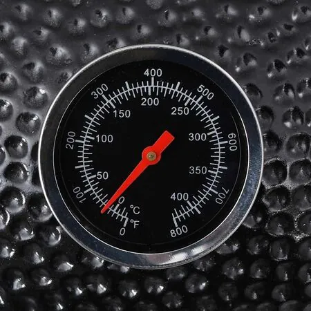  Grătar cu afumătoare Kamado, 76 cm, ceramică