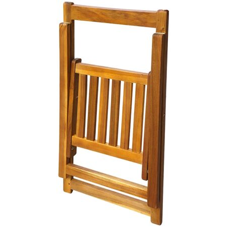  Set mobilier de exterior pliabil, 5 piese, lemn masiv de acacia