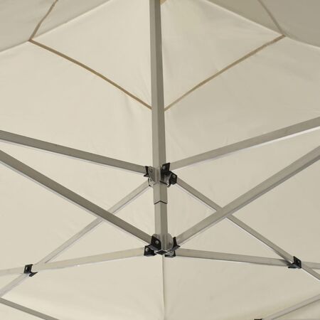  Cort de petrecere profesional pliabil, crem, 2 x 2 m, aluminiu