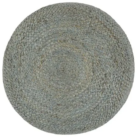 Taburet lucrat manual, verde olive, 45x30 cm, iută