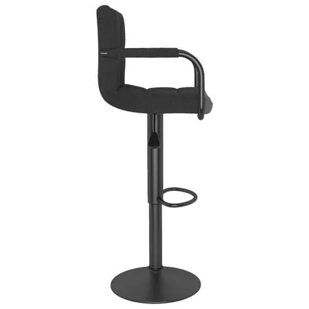  Scaun de bar, negru, material textil