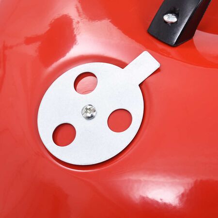  Grătar pe cărbuni tip ceainic XXL portabil cu roți, 44 cm