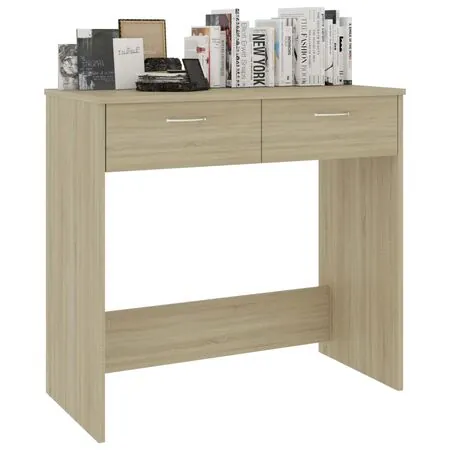  Birou, stejar sonoma, 80 x 40 x 75 cm, lemn prelucrat
