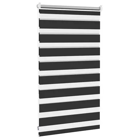 Jaluzea tip zebră, 50 x 100 cm, negru