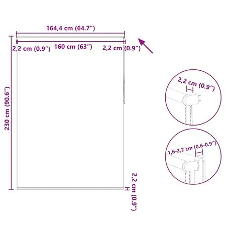 Jaluzea tip zebră, 50 x 100 cm, negru