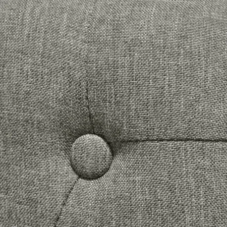  Scaune de bucătărie, 2 buc., gri, material textil