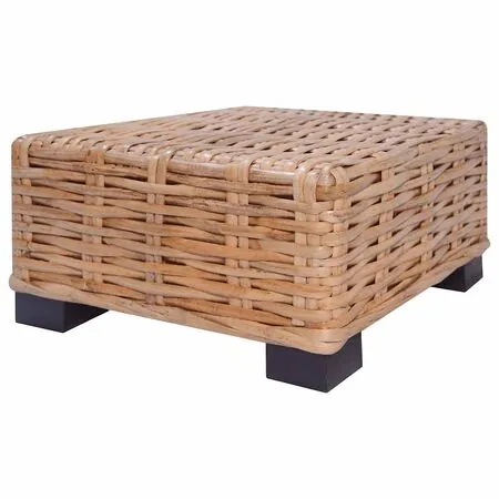  Set mobilier cu canapea 27 piese, culoare naturală, ratan