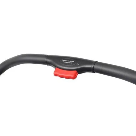  Cărucior dublu din oțel, roșu și negru