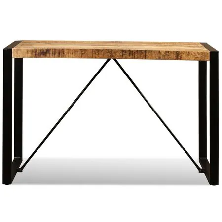  Masă de bucătărie, lemn masiv de mango nefinisat, 120 cm          