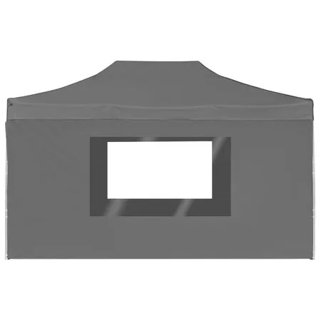  Cort de petrecere pliabil cu pereți antracit, 4,5x3 m, aluminiu