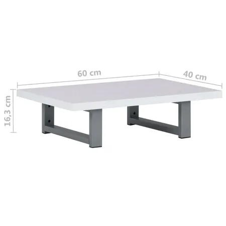  Mobilier de baie, alb, 60 x 40 x 16,3 cm