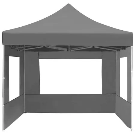  Cort de petrecere pliabil cu pereți antracit, 4,5x3 m, aluminiu