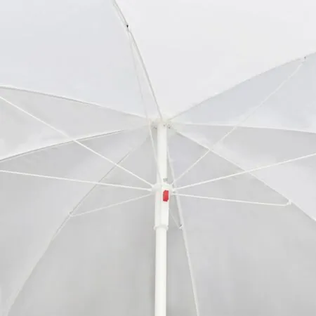  Pat de grădină cu umbrelă de soare, negru, poliratan