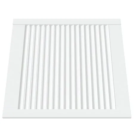  Uși dulap design lambriu 4 buc. alb 61,5x59,4 cm lemn masiv pin