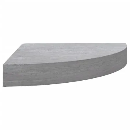  Rafturi de colț de perete 2 buc. gri beton 35x35x3,8 cm MDF