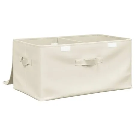  Cutie de depozitare, crem, 50x30x25 cm, material textil