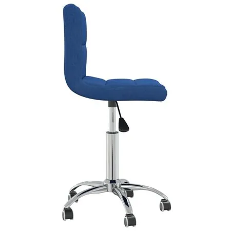  Scaun de birou pivotant, albastru, material textil