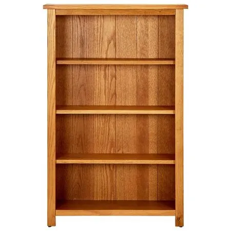  Bibliotecă cu 4 rafturi, 70x22x110 cm, lemn masiv de stejar
