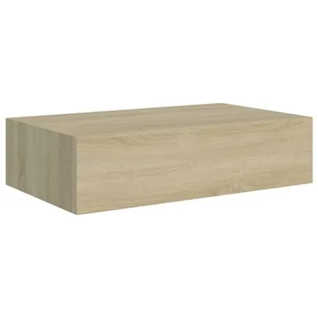  Dulapuri de perete cu sertar, 2 buc., stejar, 40x23,5x10 cm MDF