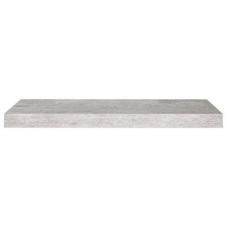  Rafturi perete suspendate, 2 buc., gri beton 60x23,5x3,8 cm MDF