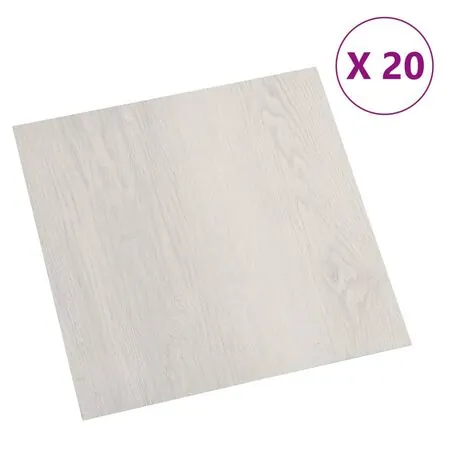  Plăci de pardoseală autoadezive, 20 buc., bej, PVC, 1,86 m²