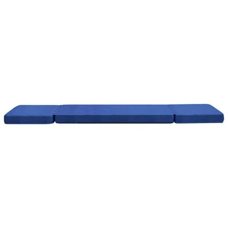  Scaun de podea pliabil, albastru, material textil