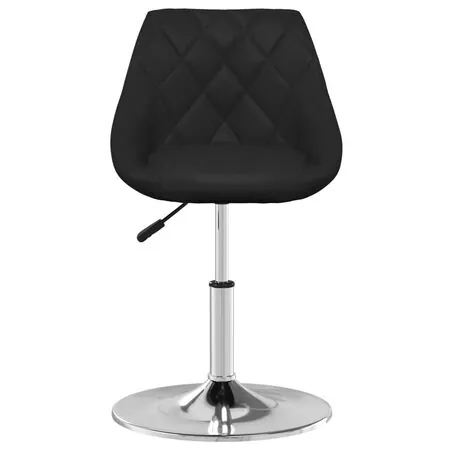  Scaun de bucătărie, negru, piele ecologică
