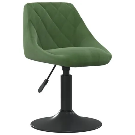  Scaune de bucătărie pivotante, 2 buc., verde închis, catifea
