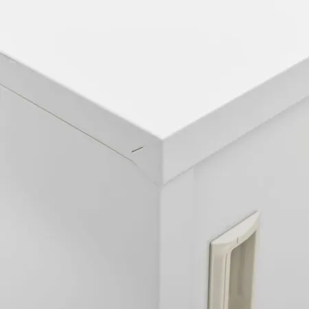  Dulap vestiar, gri deschis, 90x45x92,5 cm, oțel