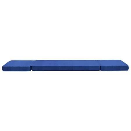  Scaun de podea pliabil, albastru, material textil