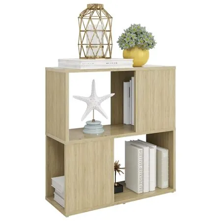  Bibliotecă, stejar sonoma, 60x24x63 cm, PAL
