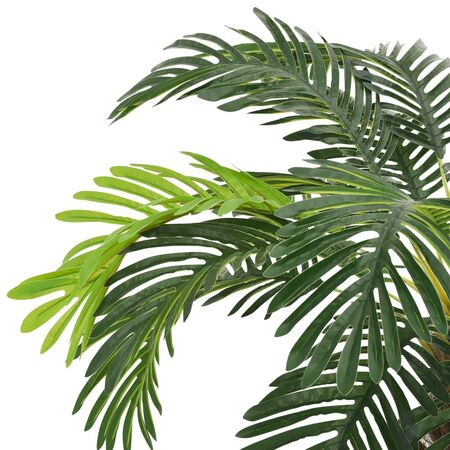  Plantă artificială palmier cycas cu ghiveci, verde, 90 cm