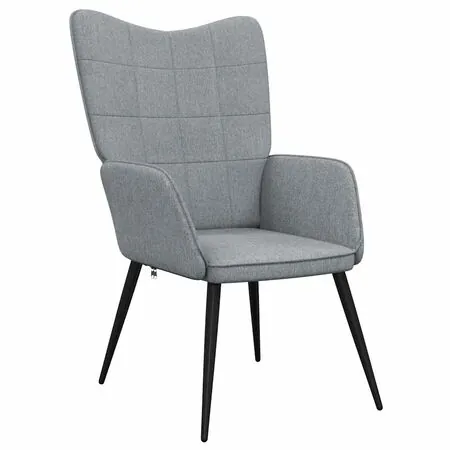  Scaun de relaxare, gri deschis, material textil