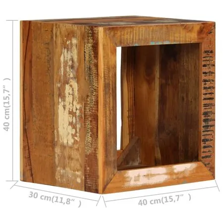 Scaun, 40 x 30 x 40 cm, lemn masiv reciclat
