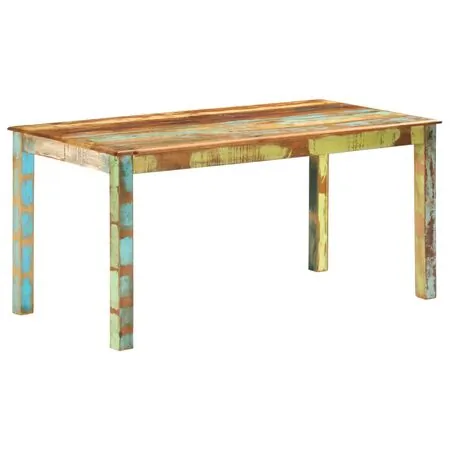  Masă de bucătărie, 160 x 80 x 76 cm, lemn masiv reciclat