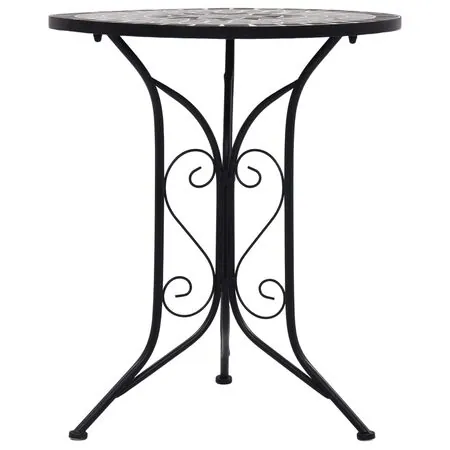  Set bistro mozaic, 3 piese, gri, placă ceramică 