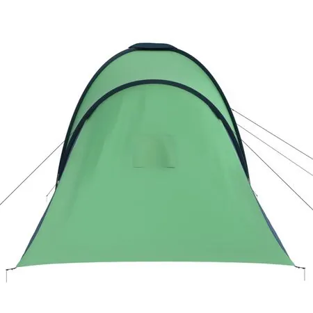  Cort camping, 6 persoane, albastru și verde