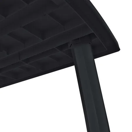  Set mobilier de exterior, 9 piese, antracit, plastic