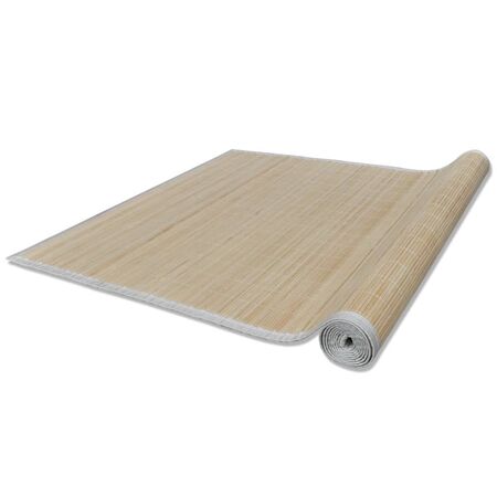  Covoare de bambus natural, 4 buc., 120x180 cm, dreptunghiulare