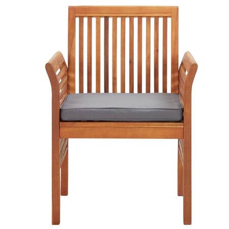  Set mobilier de exterior cu perne 9 piese, lemn masiv de acacia