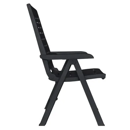  Set mobilier de exterior, 9 piese, antracit, plastic