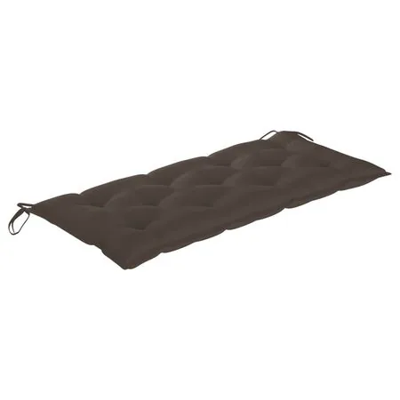  Bancă de grădină cu pernă, 120 cm, lemn masiv de acacia