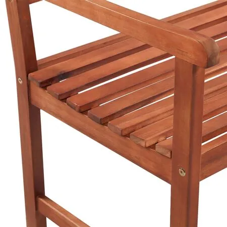  Bancă de grădină cu pernă, 120 cm, lemn masiv de acacia