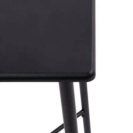 Set mobilier de bar, 3 piese, negru, plastic