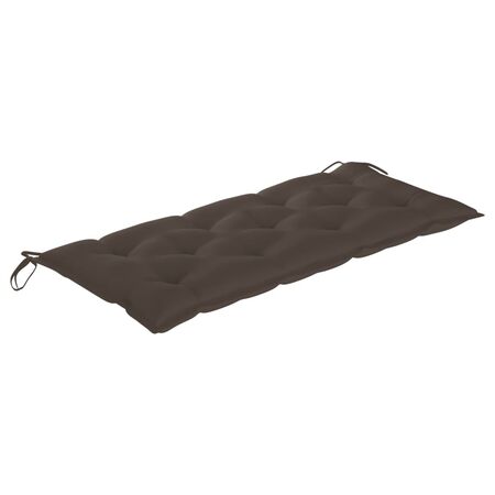  Bancă de grădină cu pernă, 120 cm, lemn masiv de acacia