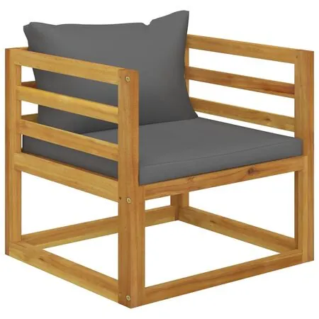  Set mobilier grădină cu perne, 7 piese, lemn masiv de acacia