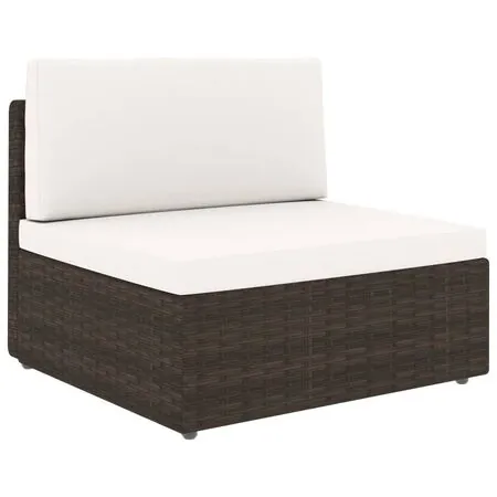  Set mobilier de grădină, 4 piese, maro, poliratan