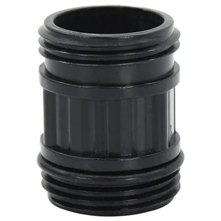  Furtun de aspirație cu racorduri din PVC, negru 1" 4 m, PVC