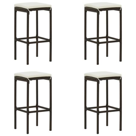  Set mobilier de bar de gradină cu perne , 5 piese , maro