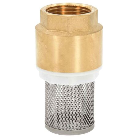  Furtun de aspirație cu racorduri din alamă, verde 1,1" 15 m PVC